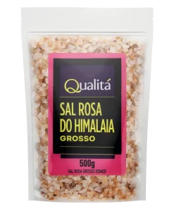 Sal Rosa do Himalaia Grosso Iodado Qualitá Pouch 500g