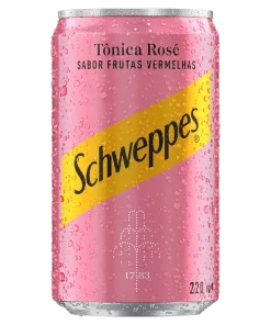 Água Tônica Rosé Frutas Vermelhas Schweppes Lata 220ml (GELADO)