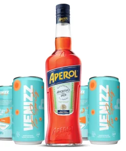 Kit Aperol 750ml + 4 Espumante Venizz For Spritz 269ml