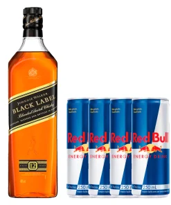 Combo Whisky Black Label + Energético Red Bull